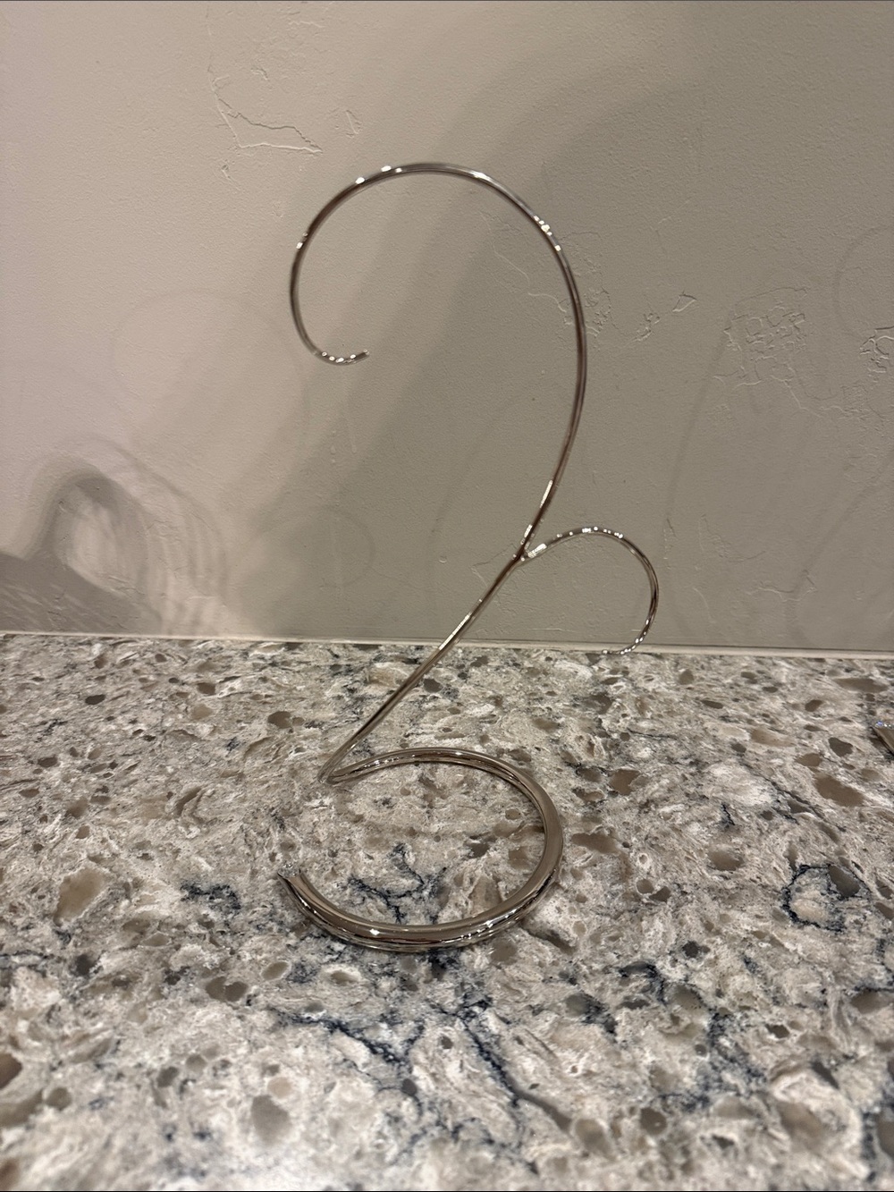 Swarovski Metal 9” Ornament Display Stand - Silver Tone